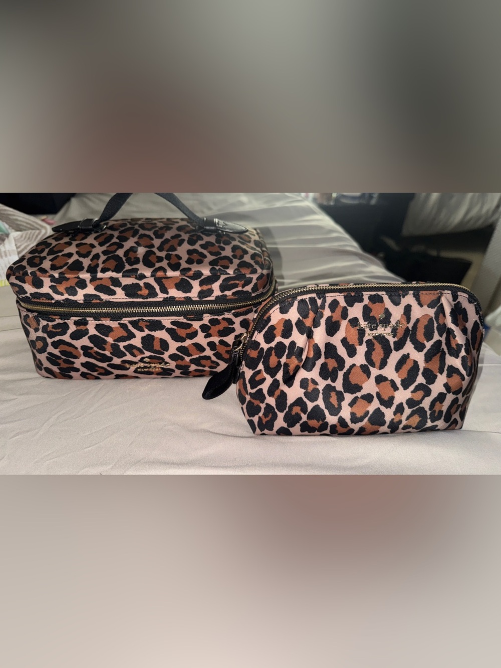 Kate Spade- Leopard Print Cosmetic Travel Set